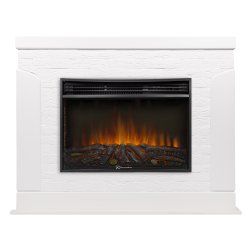 Каминокомплект Firelight Prestigio 25 с очагом Electrolux EFP/P-2520LS камень белый/шпон белый дуб