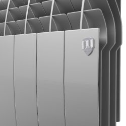 Биметаллический радиатор отопления Royal Thermo BiLiner 350 VR 4 секции Silver Satin
