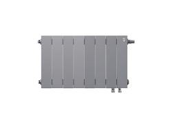 Биметаллический радиатор отопления Royal Thermo PianoForte 300 8 секций Silver Satin VDR