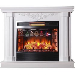 Каминокомплект Interflame Джениус с очагом Panoramic 25 LED FX белый